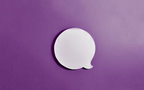 Symbolgrafik Sprechblase